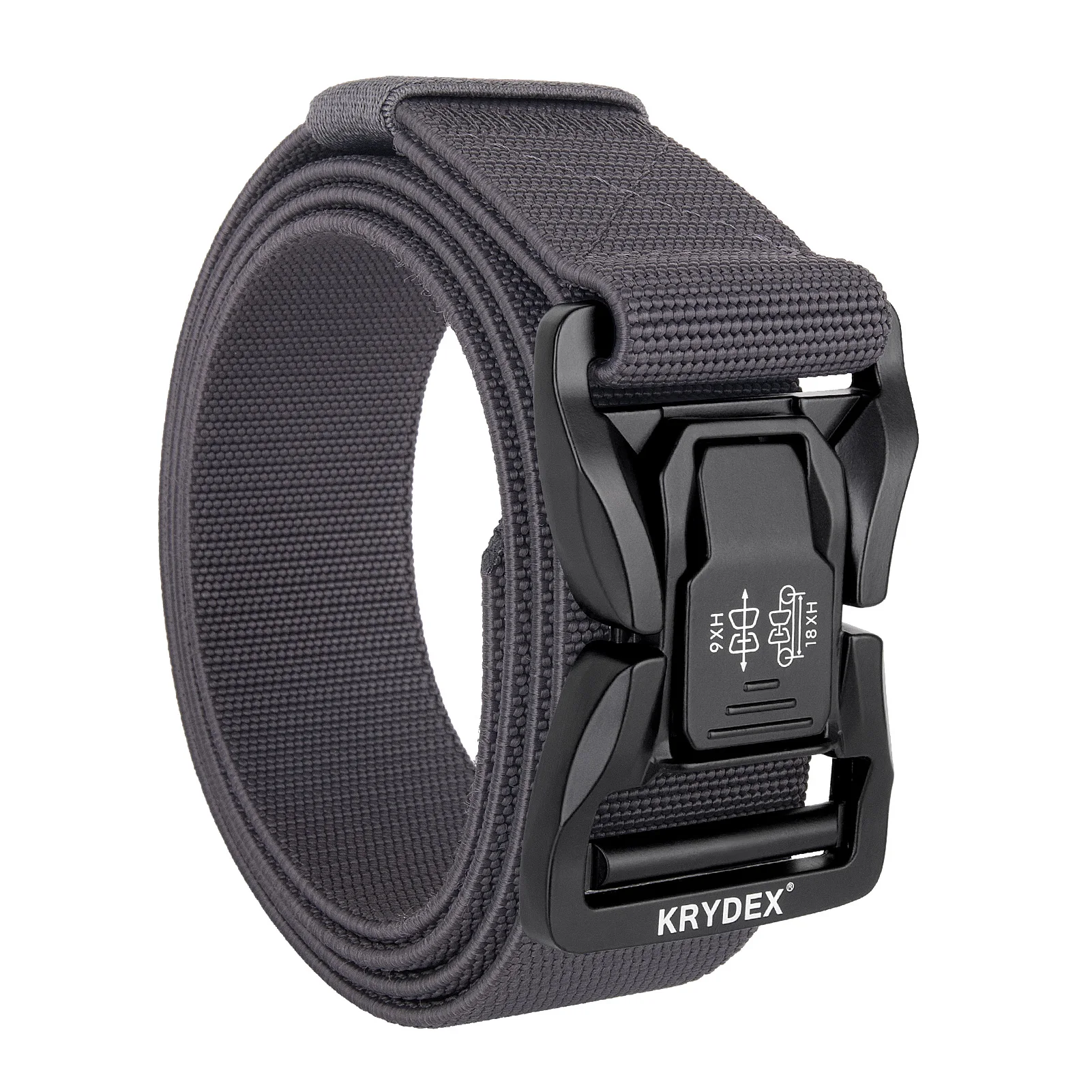 KRYDEX Taktischer 1,5 Zoll Stretch-Nylongürtel EDC Hüftgürtel mit Schnellverschluss-Schnalle Hochbelastbar für Arbeit Outdoor Training Dienstleistung – Detail 2
