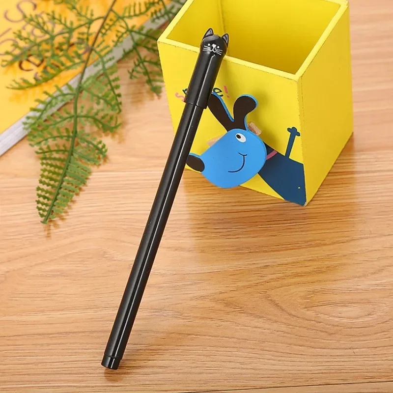 Novel creative stationery cute cat neutral pen, cartoon wagging tail cat learning office stationery pen