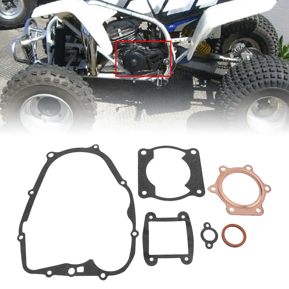1 Set Black and Copper Motorcycle Engine Gaskets Kit Compatible With Yamaha Blaster 200 YFS200 1988-up Models 6