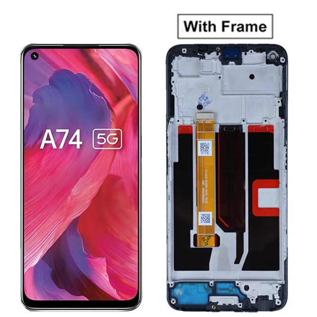 Oppo A74 5G用6.5インチLCDスクリーン、A74 5G CPH2197 CPH2263 LCD