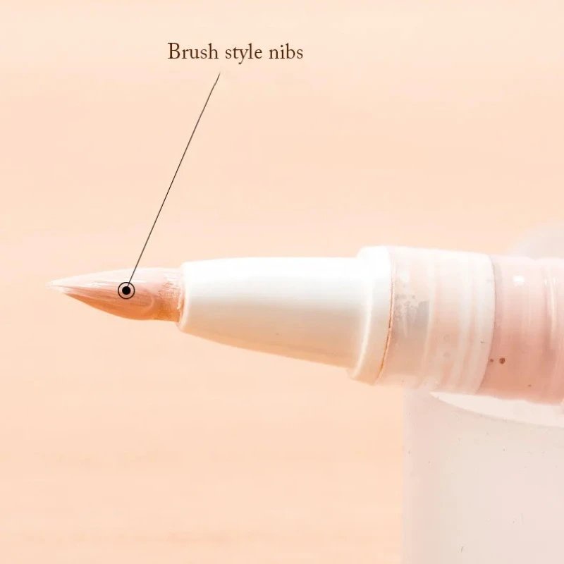 5Pcs 5ml Empty Twist-up Pen with Brush Foundation Dispenser Lipstick Filler Portable Travel Size