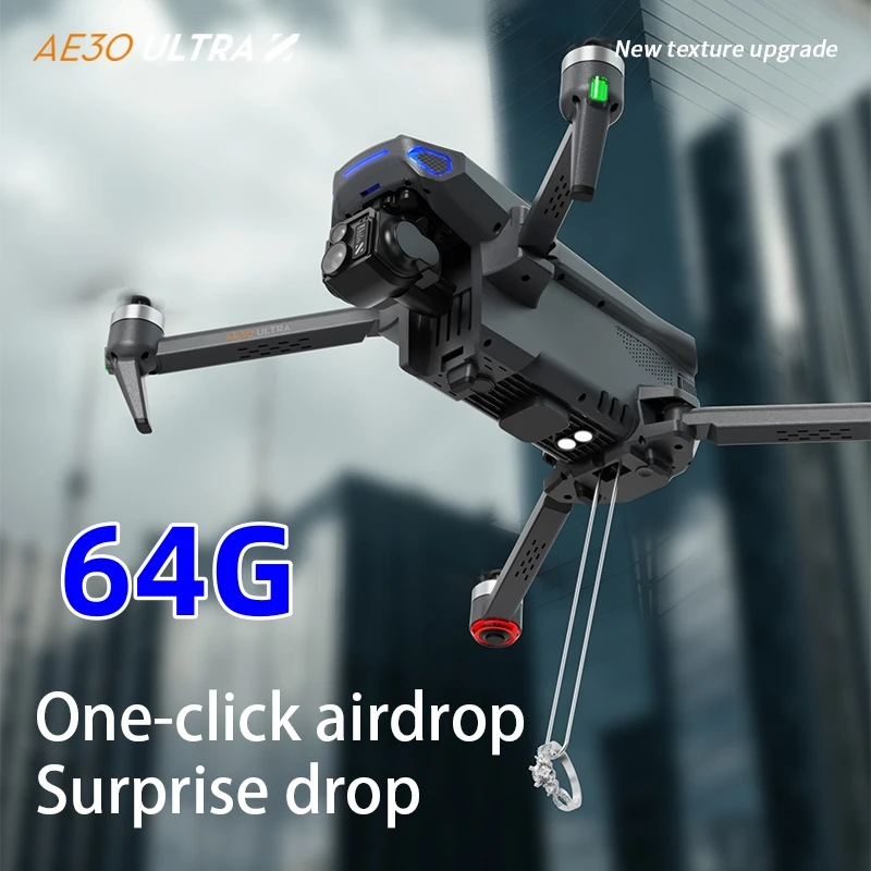 

AE30 GPS Drone 8K Profession HD Camera 3-axis Gimbal Brushless Laser Obstacle Avoidance Airdrop With Large Screen Quadcopte