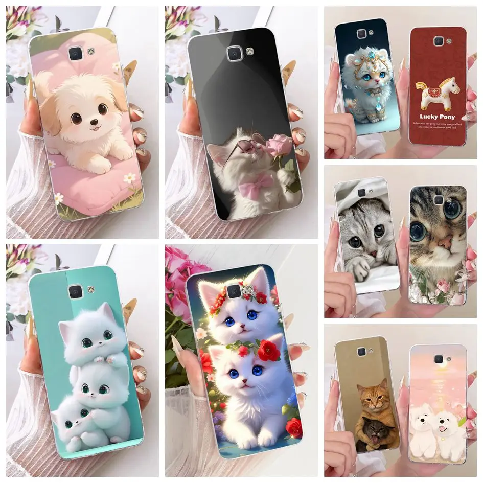 For Samsung Galaxy J2 J5 Prime Case SM-G570F SM-G532G Cute Cartoon Soft Clear Silicone Cover For Samsung J5Prime On5 2016 Fundas
