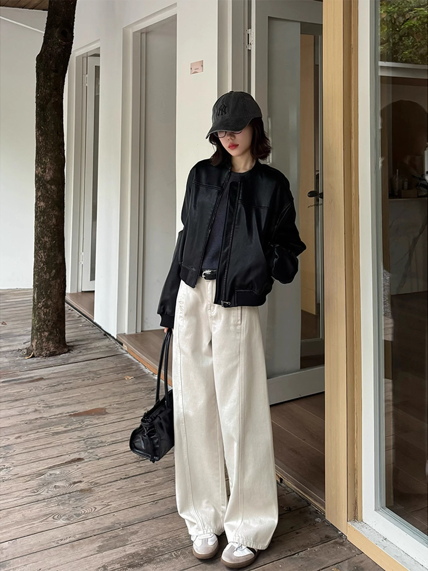 

High Waist Wide Leg Jeans Women's Loose Fit Slimming Drapey Knife Denim Pants Autumn New Sle plus Size Pear ape