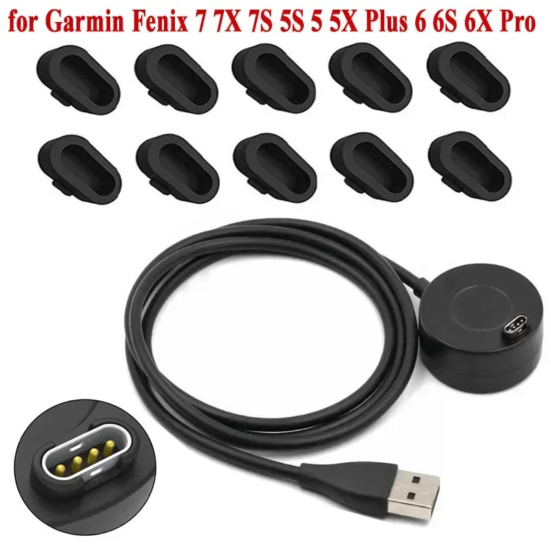 Caricabatterie USB di tipo C per Fenix 7 7X 7S 5X 6X 6/ Tactix/ Venu 2 SQ Garmin Vivoactive 3 4 4S Forerunner 955 cavo di ricarica per impulsi