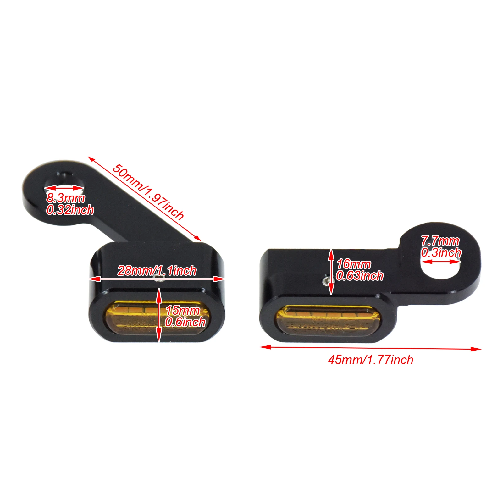 Motorcycle Mini LED E Mark Turn Signal Light Running Indicator Lamp For Harley Touring Street Road Glide Softail Sportster XL883