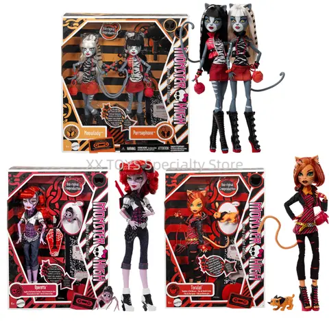 Monster High Boo-Riginal Creeproduction Meowlody and Purrsephone Dolls Toralei Operetta Doll Limited Edition Collectible Dolls