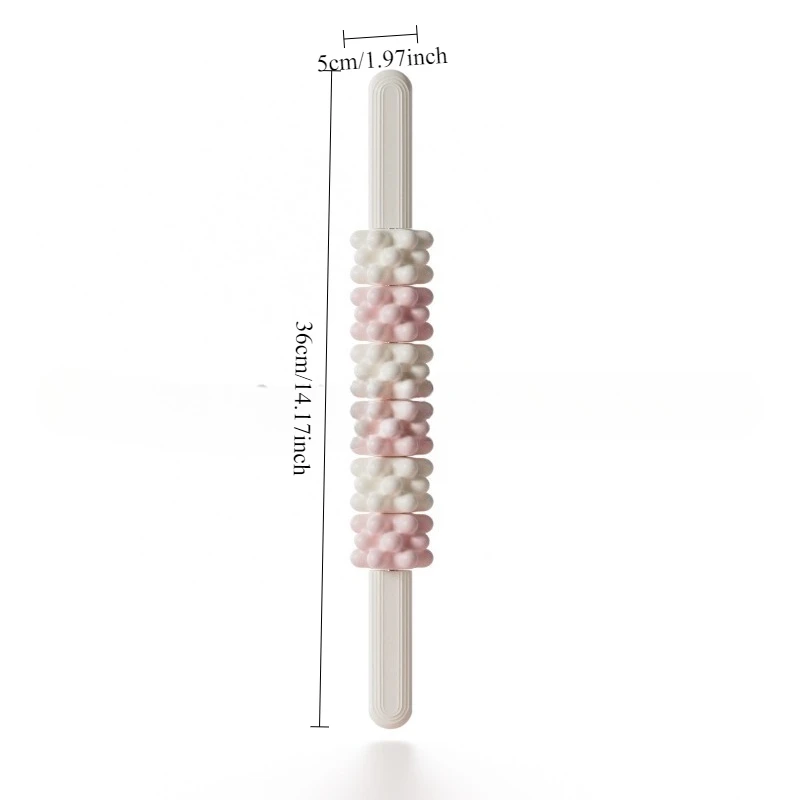 المرجان نمط رقيقة الساق عصا تدليك الذئب الأسنان عصا الأسطوانة اللياقة البدنية اللفافة عصا الساق العضلات الاسترخاء الأسطوانة العجل اليوغا نقالة