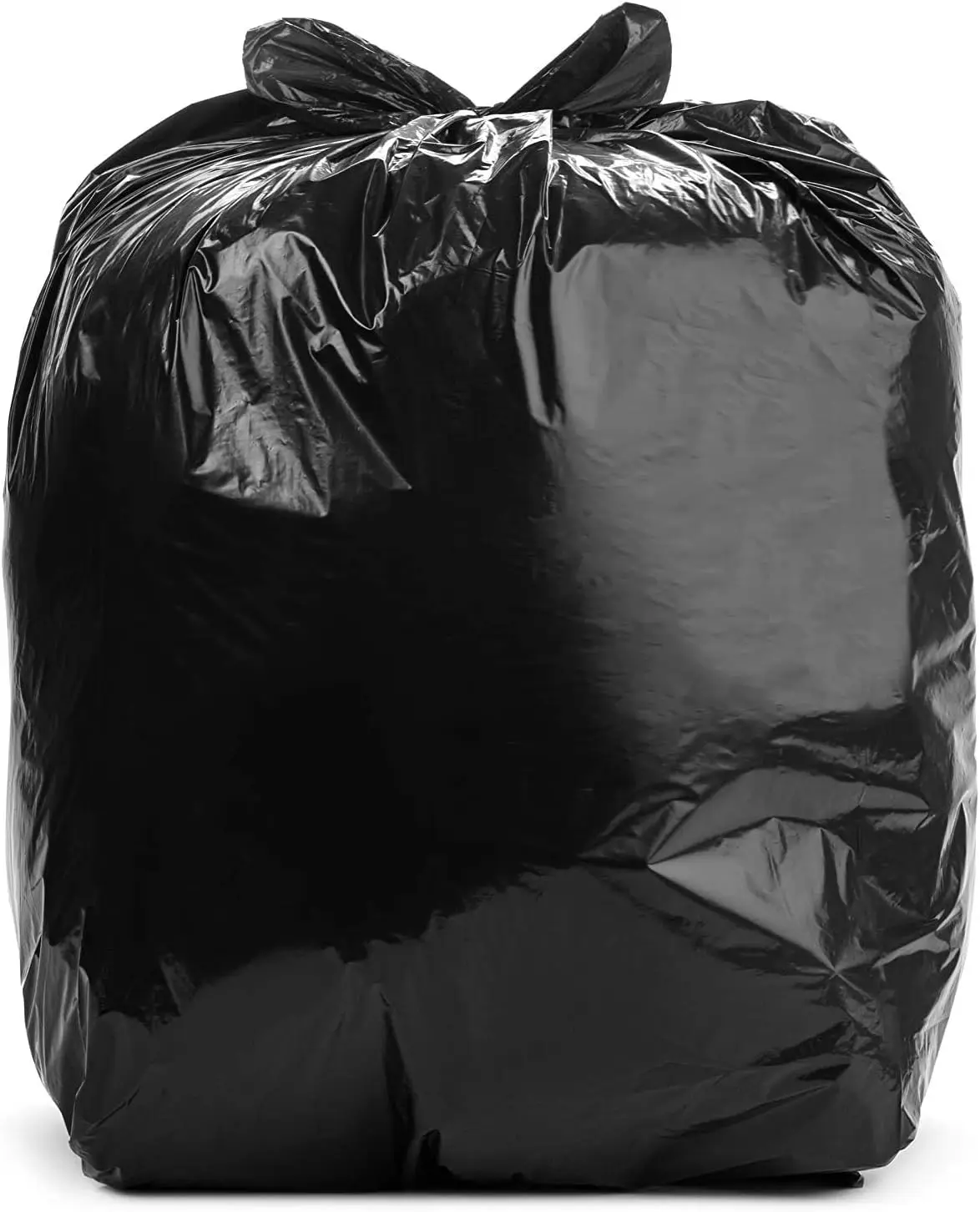 

RCM-3858XXX 55-60 Gallon 2.0 MIL (eq) Black Heavy Duty Trash Can Liners - 38" x 58" - Pack of 100 - For Contractor