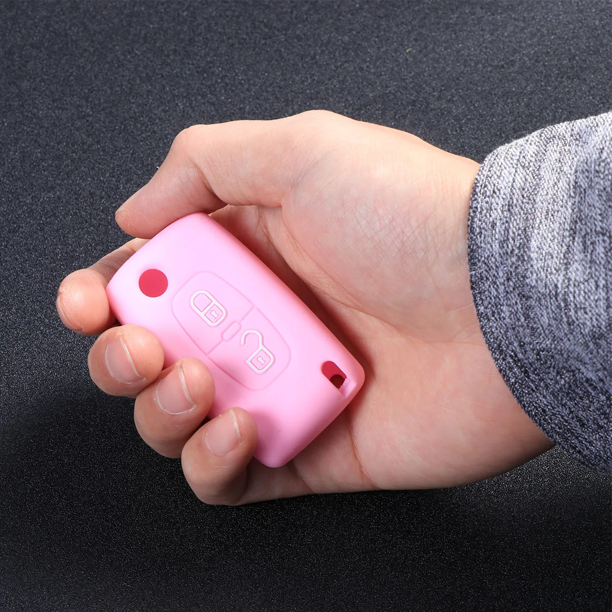

Silicone Case Cover For Keychain 307 308 408 Scratch Proof Shock Absorbing Durable Eco-Friendly Car Container