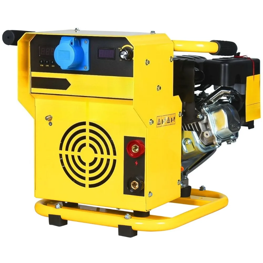 Portable Diesel Spot Welder AC 200A 2 in 1 Wheel Mounted Welding Machine