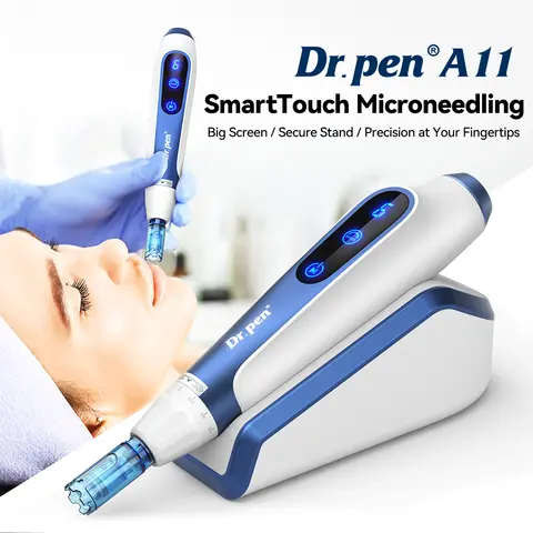 New Arrival Dr. pen A11 With 7 pcs Needle Pin Anti Back Flow Microneedling Pen Skincare Wireless Derma Pen Needle length 0.25 mm