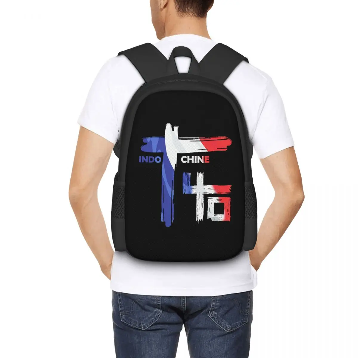 Indochine Rock Travel Laptop Backpack, Business College Computer Bag, Presente para homens e mulheres