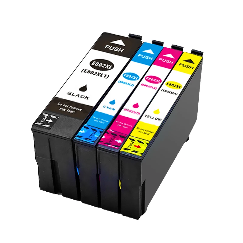 T802XL T802 802 802XL Ink Cartridge for Epson Workforce WF-4720 WF-4730 WF-4734 WF-4740 EC-4020 EC-4030 EC-4040 Printer Ink