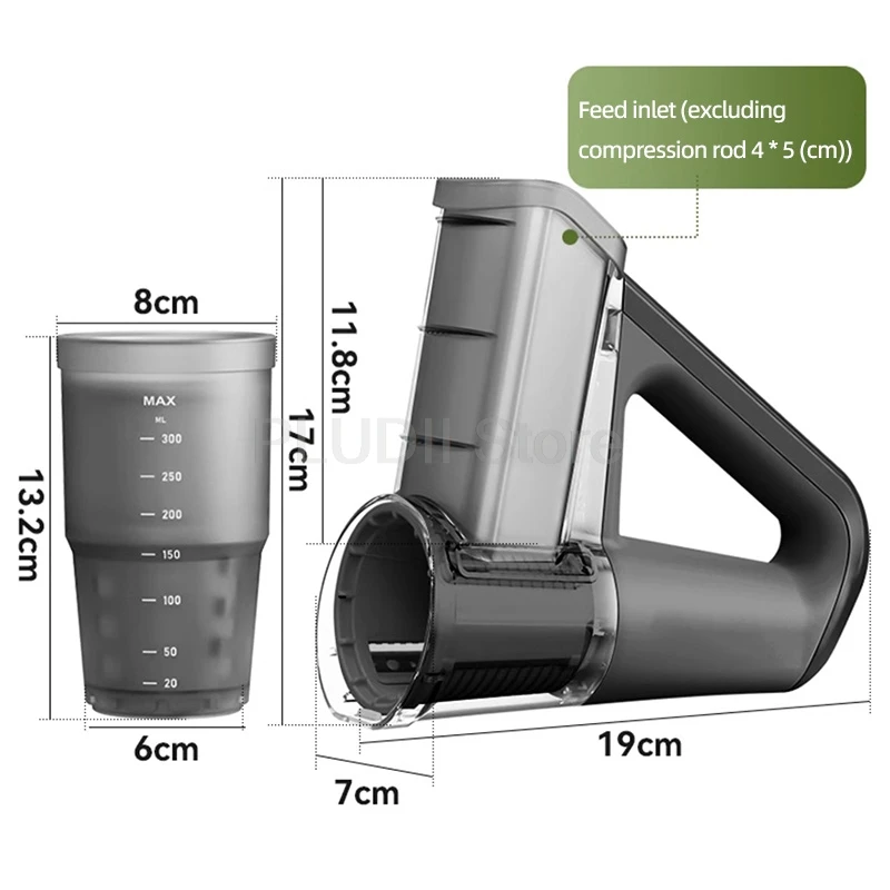 เครื่องหั่นผักไฟฟ้าแบบมือถืออเนกประสงค์ 4 ใบมีด 5 ฟังก์ชั่น สำหรับหั่น สไลด์ ซอย ทำสลัด