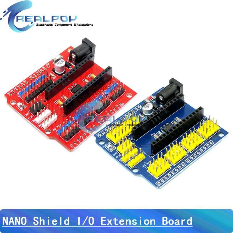 Adaptador de Terminal de controlador NANO V3.0, placa de expansión NANO IO Shield, placa de extensión Simple para Arduino AVR ATMEGA328P Nano 3,0