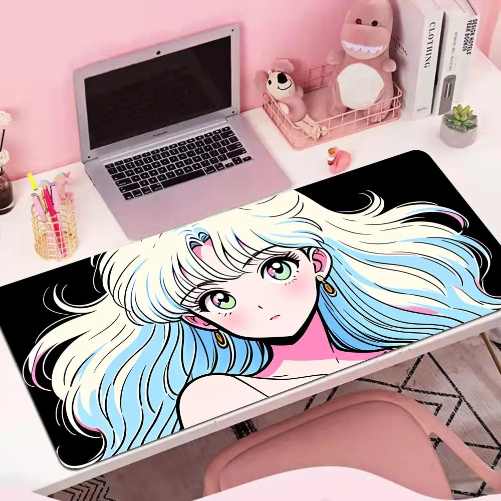 

HYBXAXC Cartoon Anime Girl Mouse Pad with Locking Edge Square Gamer Mousepad Non Slip Rubber Base Office Desk Mat