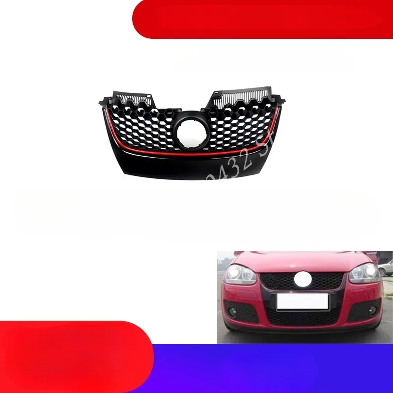 ABS Bumper Grille Vehicle Fittings Rust-proof Shakeproof Front Bumper Grille Replacement For VW VGolf 5 MK5 V GTI 2006-2009