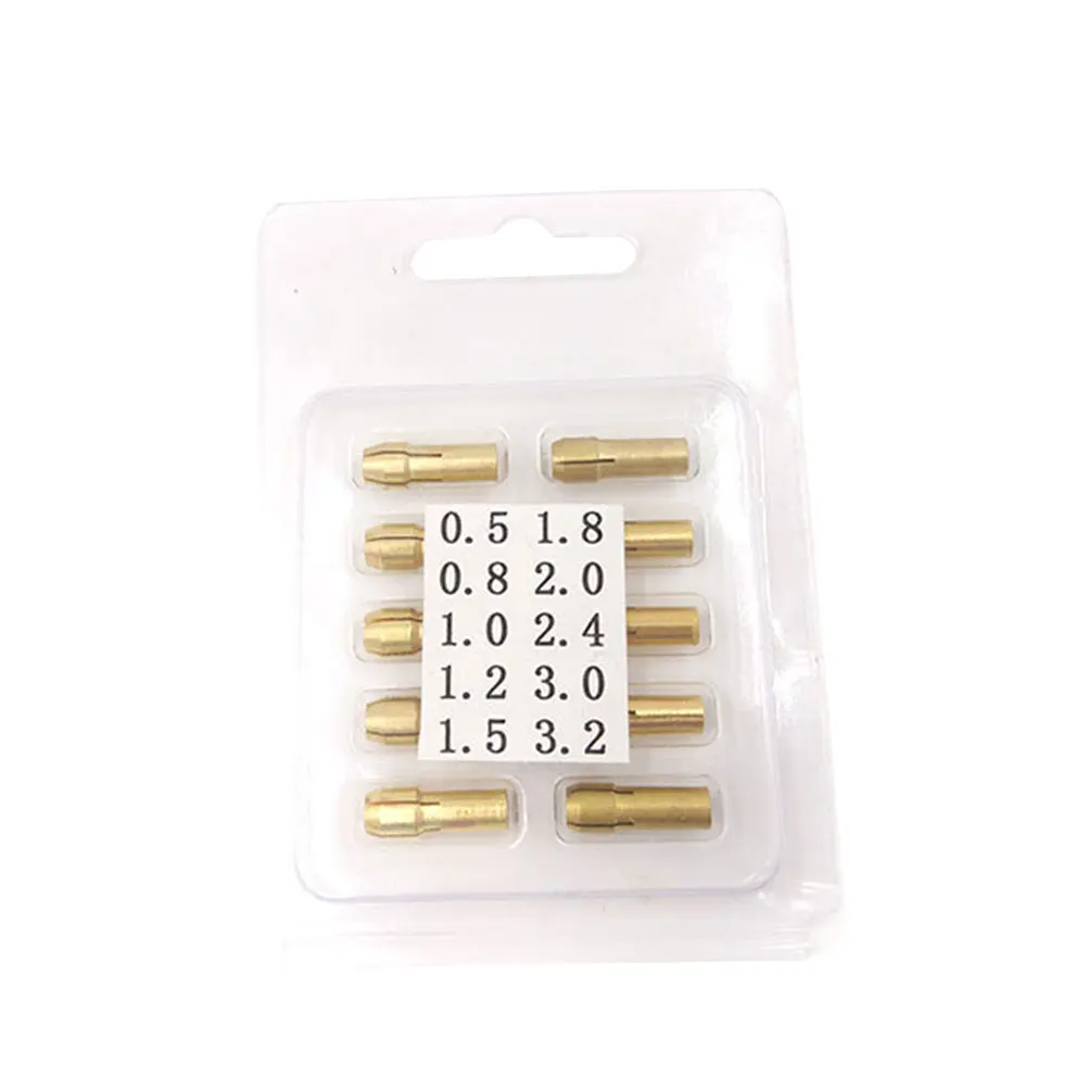 

20 Pcs for Tool Brass Collet Rotary Tools Compatible Most Hardware Drill Rotary Tool Collet Chuck Miniature Micro Set