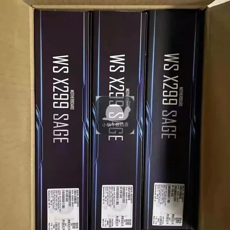 For ASUS WS X299 SAGE computer server main board single workstation 4 card