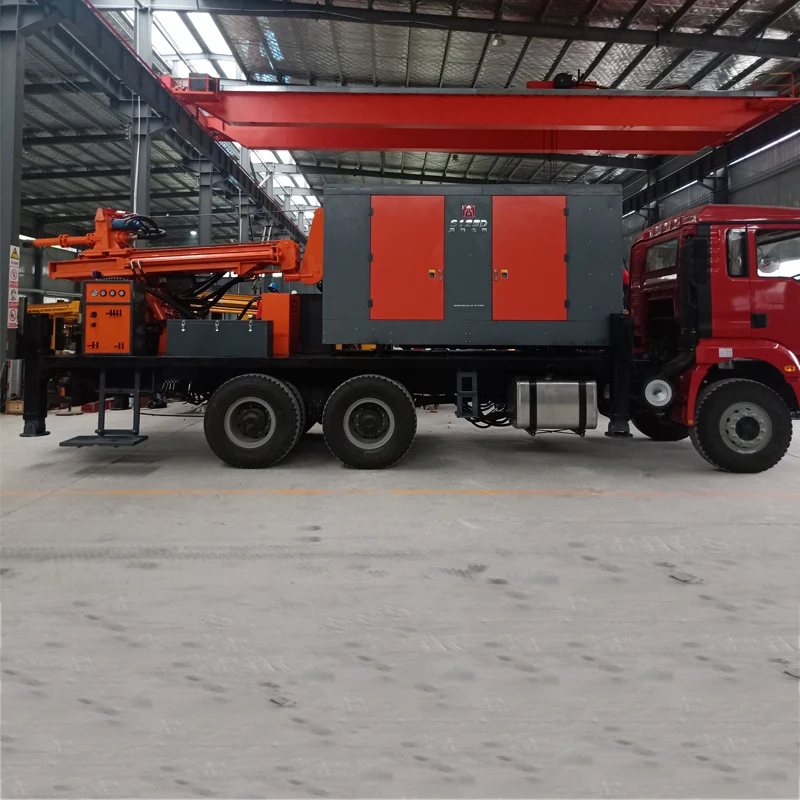 Professional Factory Good 300m Diesel Energy Mining Hydraulic Small Portable Water Well Drilling Rig Mining Machinery