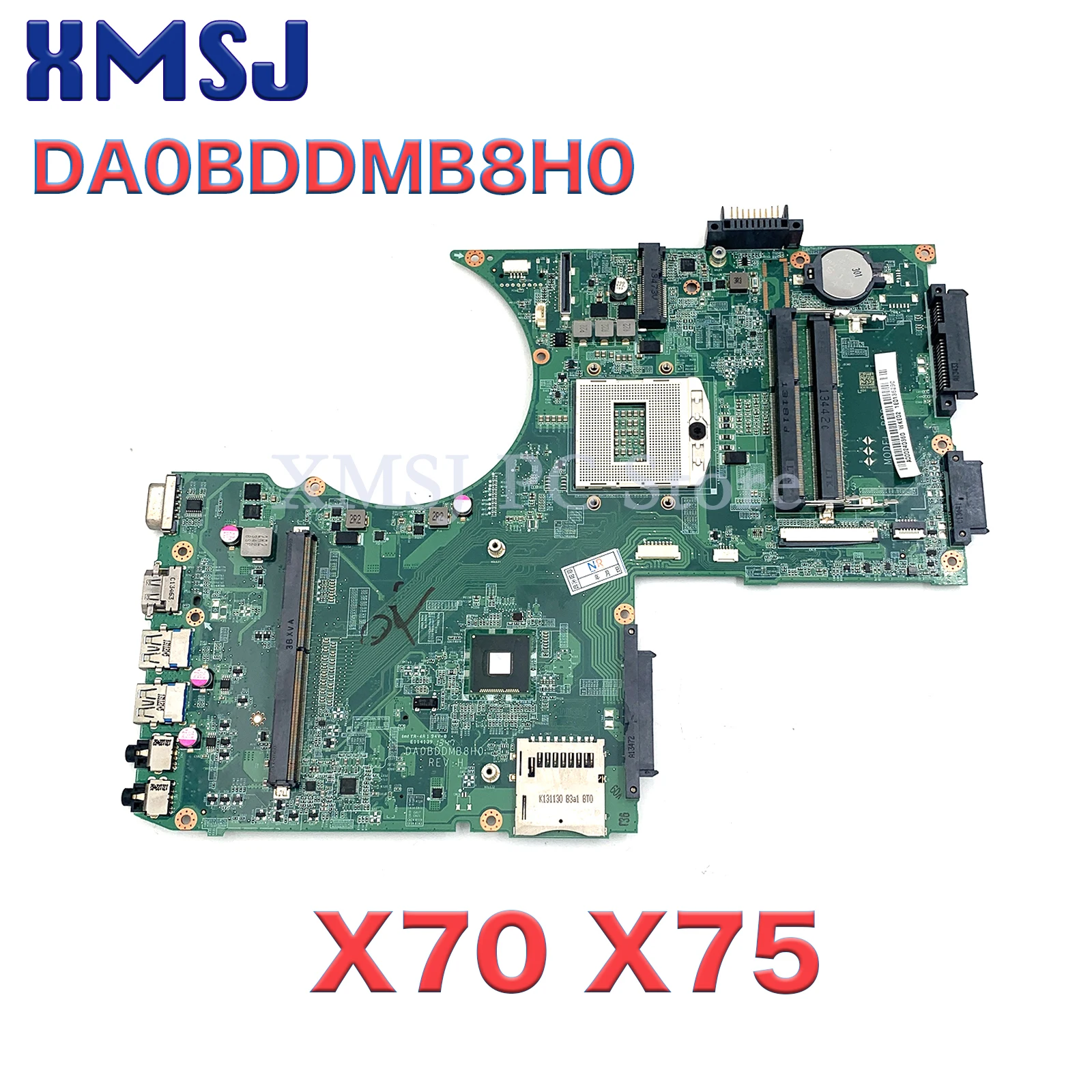 For Toshiba Qosmio X70 X75 X75-A7170 Laptop Motherboard DA0BDDMB8H0 A000240360 17.3 inch with graphics slot DDR3L