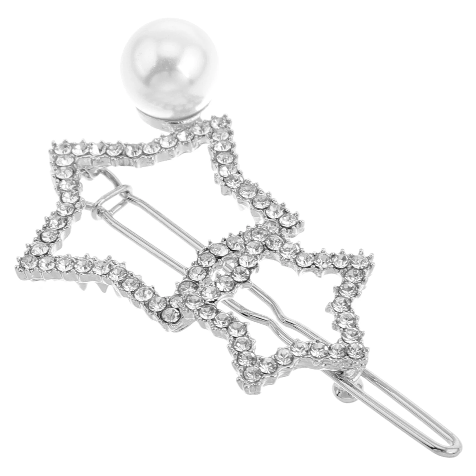 

Star Hair Clips Elegant Pearl Decorative Pins for Women Girls Stylish Zinc Alloy Plastic Accessories Vintage Hairpins
