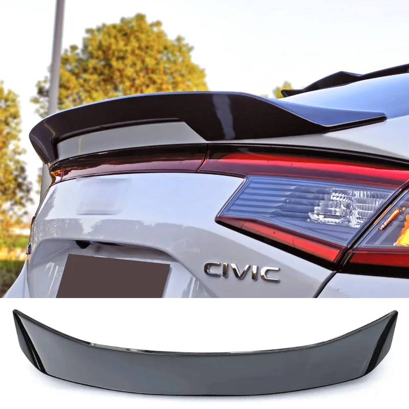 

Rear Wing for Honda Civic Hatchback Spoiler 11th Generation 2021 To 2023 Gloss Black Tail Fin