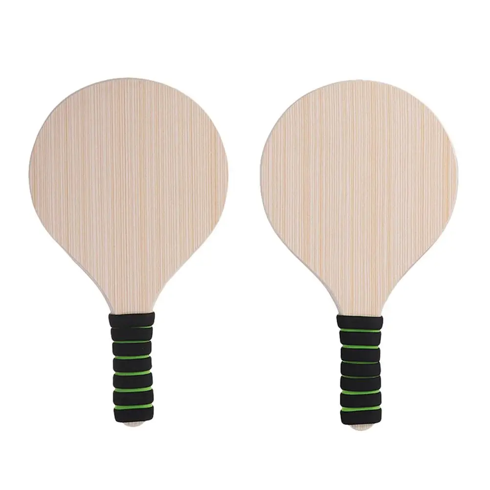 Badminton Racket for Outdoor Game Wood Beach Wooden Ball Paddle Bamboo Racquets