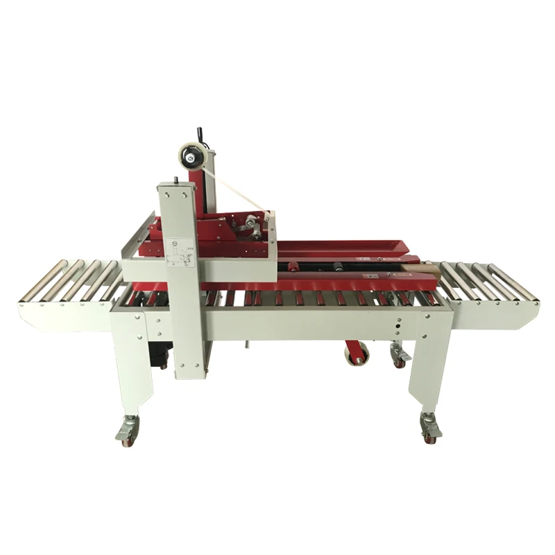 Automatic adhesive tape sealing machine for left and right drive airplane box,Small cartons No.1 to No.13 can be sealed