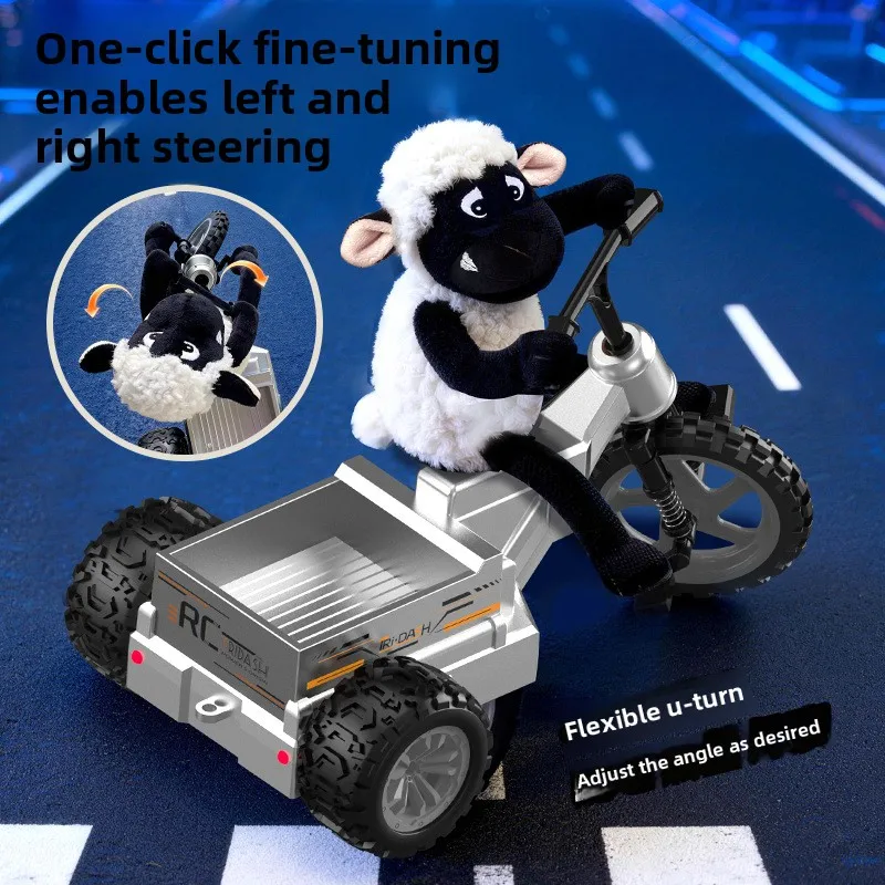2026 Pferdeförmiges Plüschtier, elektrisches Stunt-Dreirad, ferngesteuertes Motorrad, Geburtstagsgeschenk für Jungen, Frühlingsfest-Geschenk