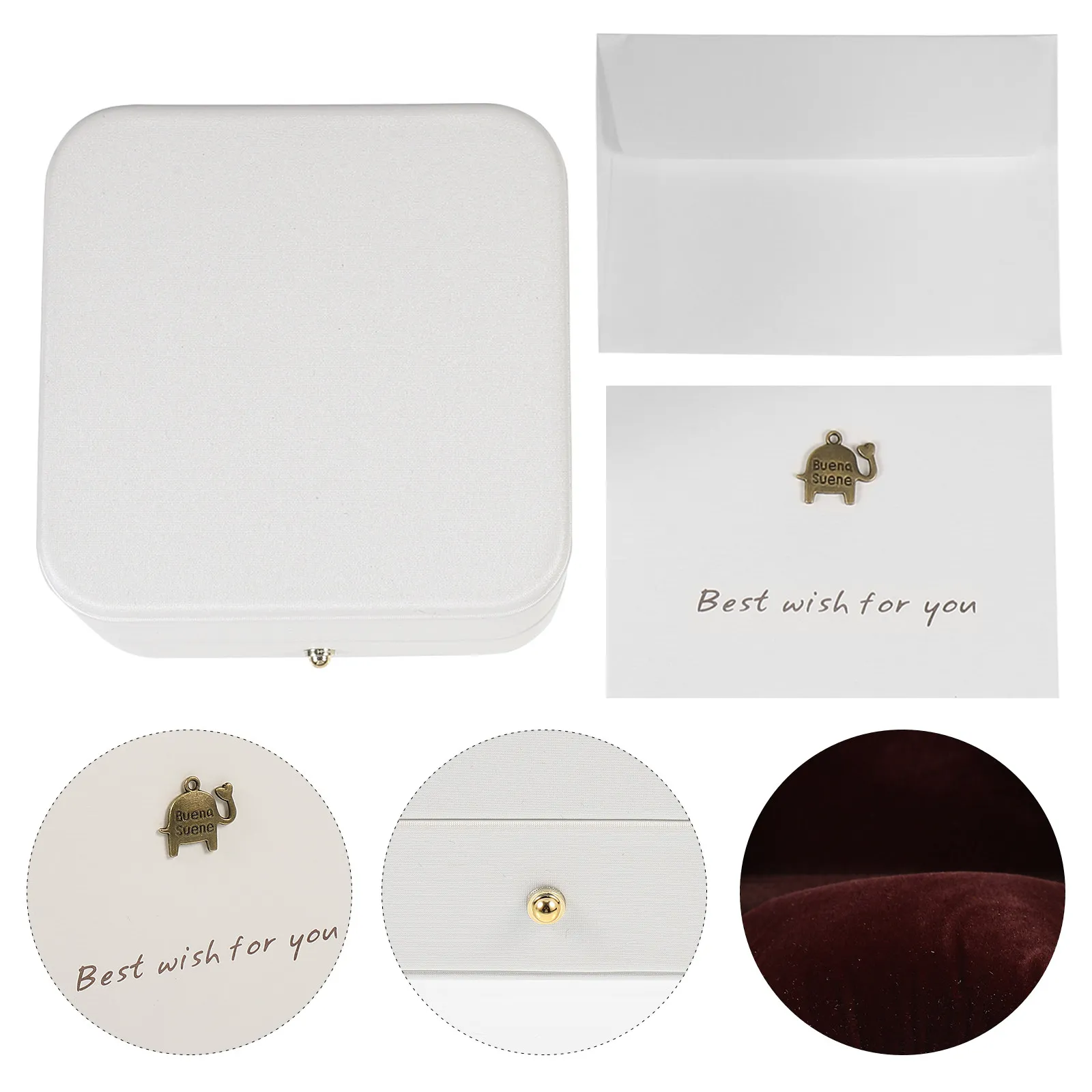 

1Pcs Compact Jewelry Storage Box Watch Bracelet Case with Protective Pillow High Quality Eco Friendly Material for Home Travel