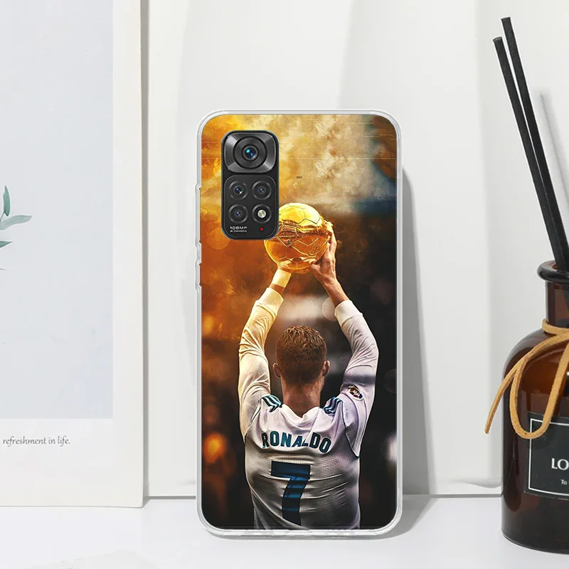 C-CR7 Football Star R-Ronaldo Phone Case For Xiaomi Redmi Note 13 12S 11S 10S 12 11E 10 Pro Plus 11T 9S 9 8T 8 7 Art Fundas Back