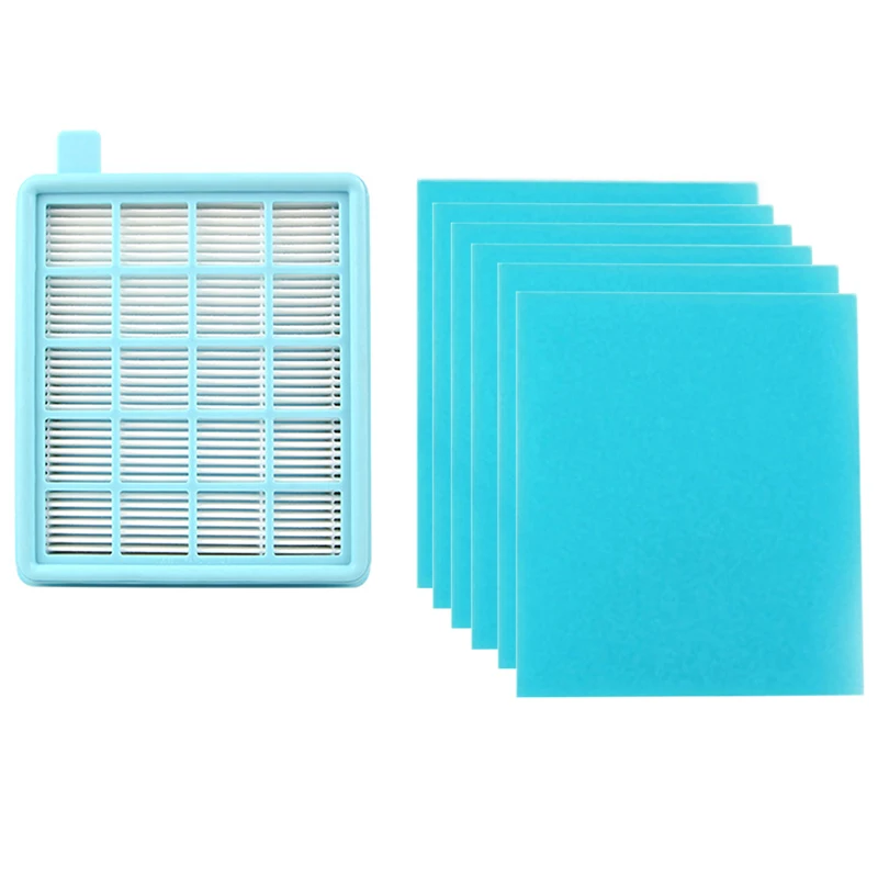 -ESTR 7Pcs/Lot Filter Mesh HEPA Filters For Vacuum Cleaner FC8515 FC8516 FC8517 FC8470 FC8471 FC8630 FC8631 FC8632