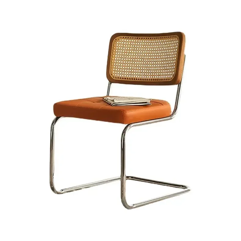 Nordic solid wood home rattan chair balcony outdoor cafe hotel leisure chair