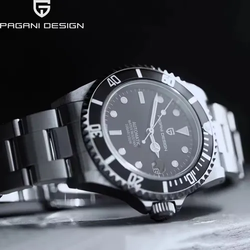 2025 PAGANI DESIGN 43mm relojes para hombre cristal de zafiro mecánico de acero inoxidable resistente al agua 100M reloj automático para hombres PD-1639