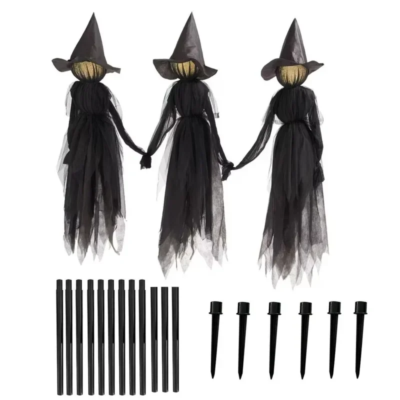 

Halloween Lantern 3 Hand in Hand Witch Single Ghost Atmosphere Decoration Scene Supplies