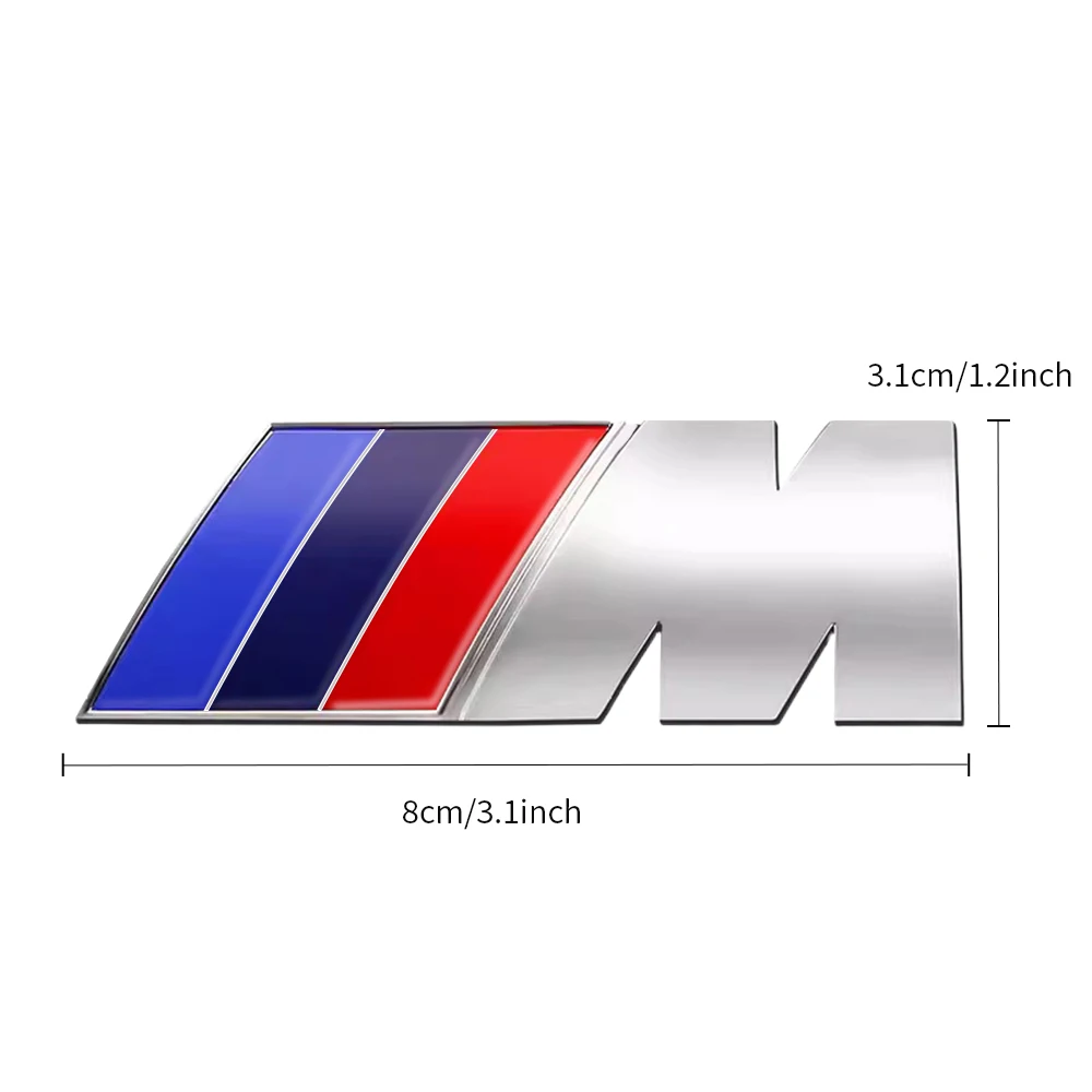 Car Front Grille Logo Rear Trunk Badge Decal Sticker For BMW M Power E36 E46 E53 E90 E60 E91 E87 X3 X5 F30 F20 E70 F25 F15 E53