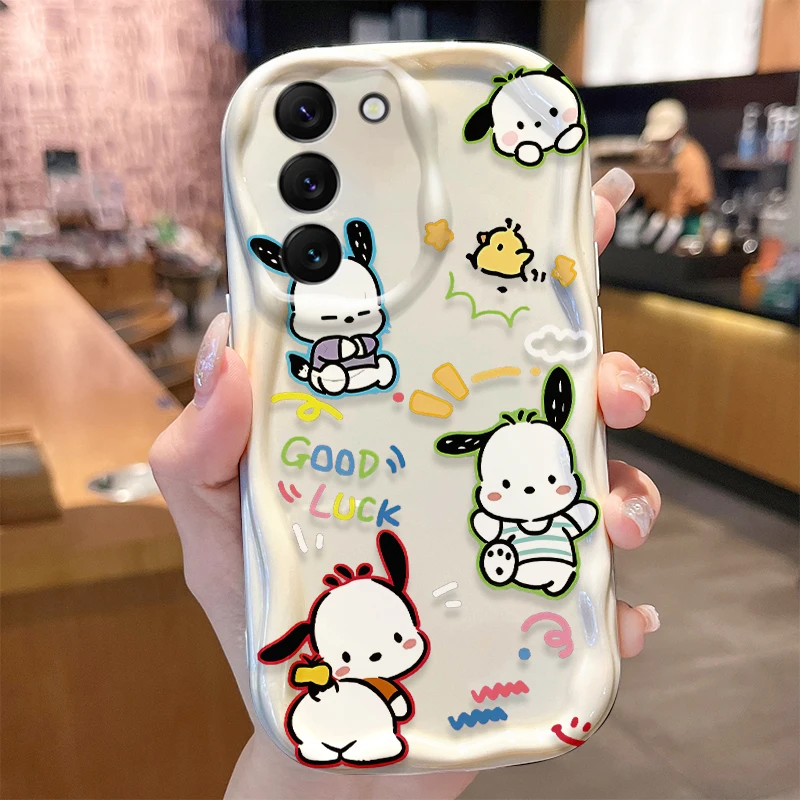 Sanrio Pochacco Case for Samsung Galaxy S24 S23 S22 S21 Ultra Plus S20 FE A73 A72 A71 A55 A54 5G A53 A52 A51 4G A50S A50 Cover