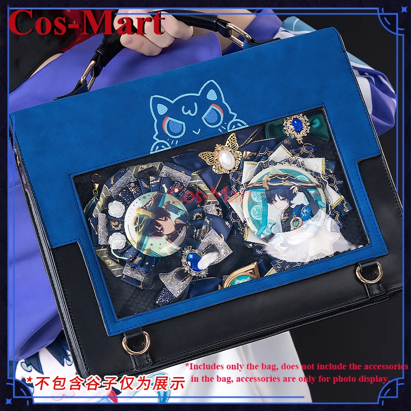 Cos-Mart Genshin Impact Wanderer Bag Cosplay Theme Impression Pack Daily Preppy Commuter Backpack Fashion Messenger Bag Itabag