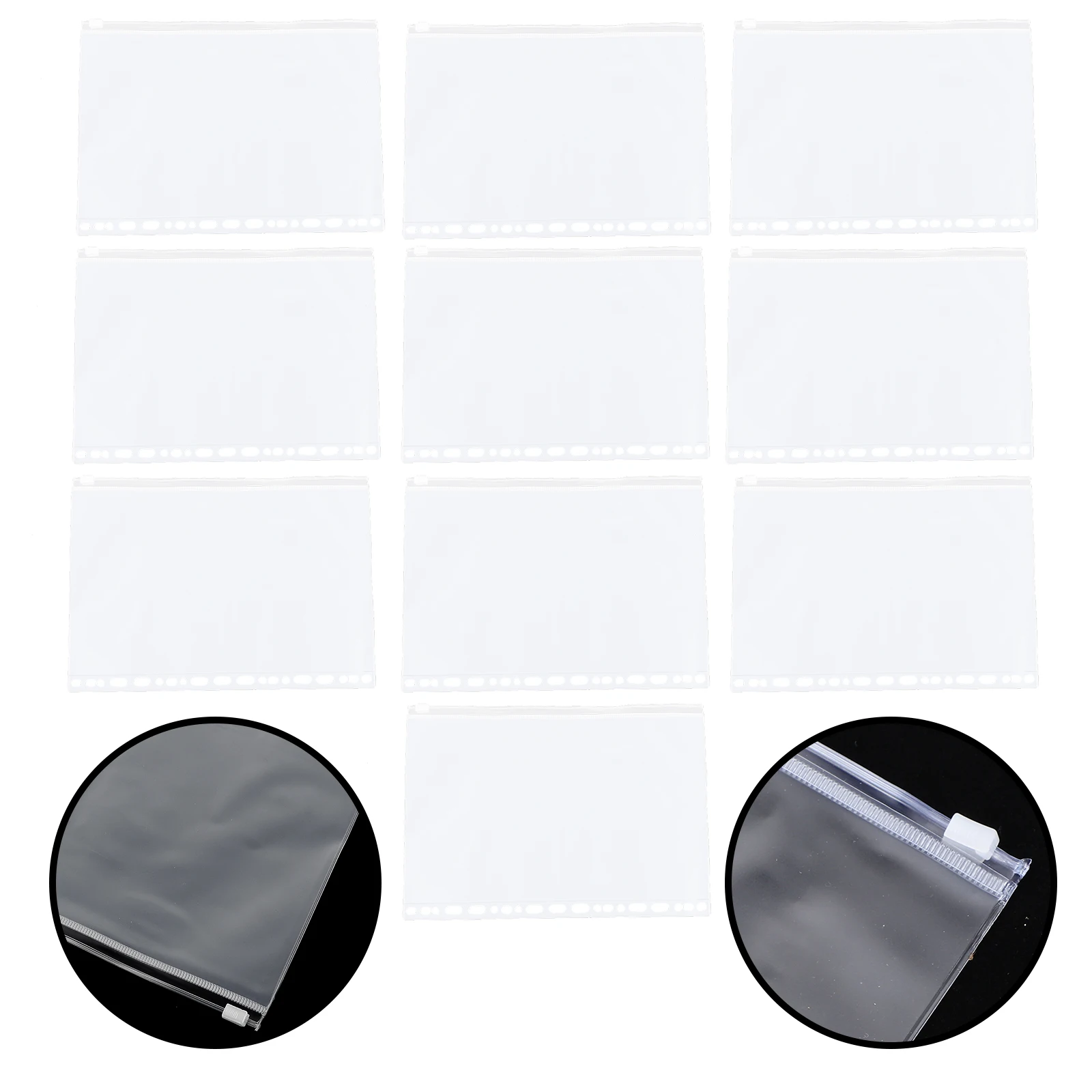

Zipper Pouches for Organizing Bill Bag Name Cards Pockets Bags Pvc Notebook Storage