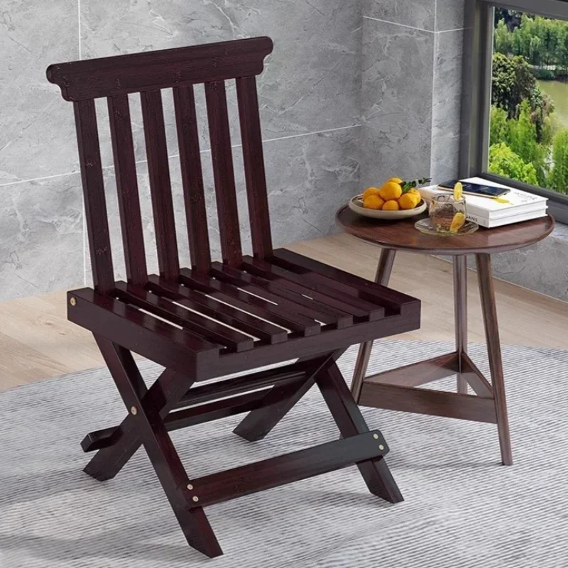 Foldable Backrest Chair, Outdoor Picnic Stall, Dining Chair, Home Lounge Chair, Fishing Camping Stool