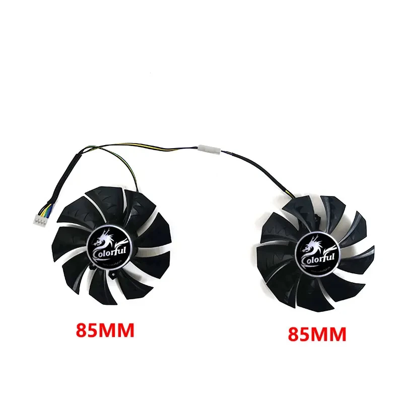 Ventilador GPU para Geforce colorido, Novo refrigerador GPU para RTX 3060, 3070, 3080, TI 3090, NB, 12G-V, 87mm, 4Pin, 8mm