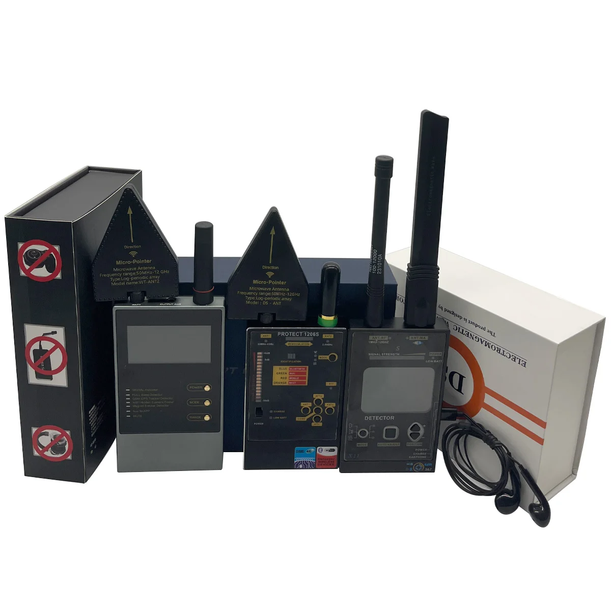 Portable Anti Spy Device with Magnetic Detection, Finds Hidden Cameras in Hotels, Cars, Offices with 15H Battery tag Detector