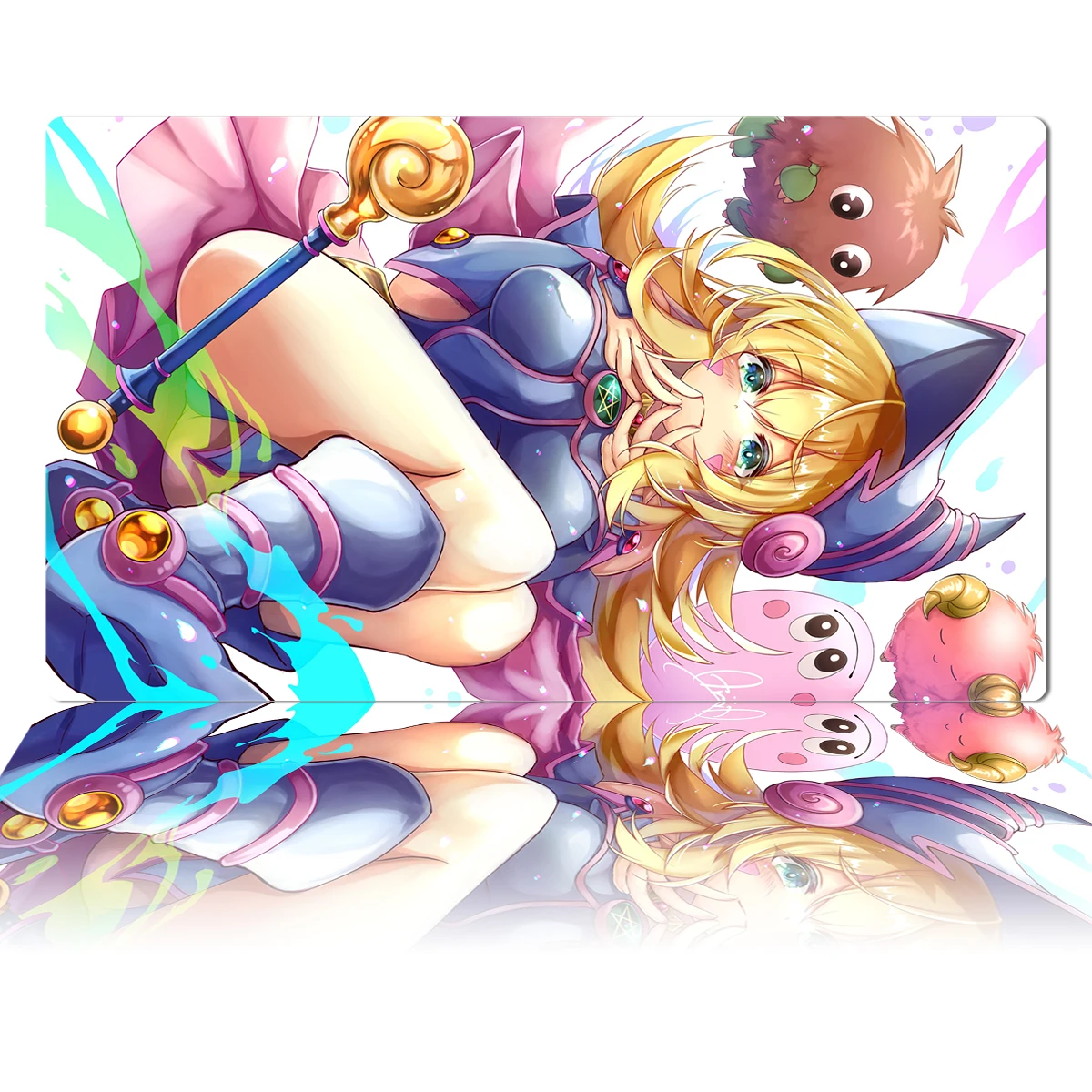 

Игровой коврик YuGiOh Dark Magician Girl TCG OCG, игровой коврик для настольных игр, Аниме Коврик для мыши, резиновый Настольный коврик, зоны, Бесплатная Сумка