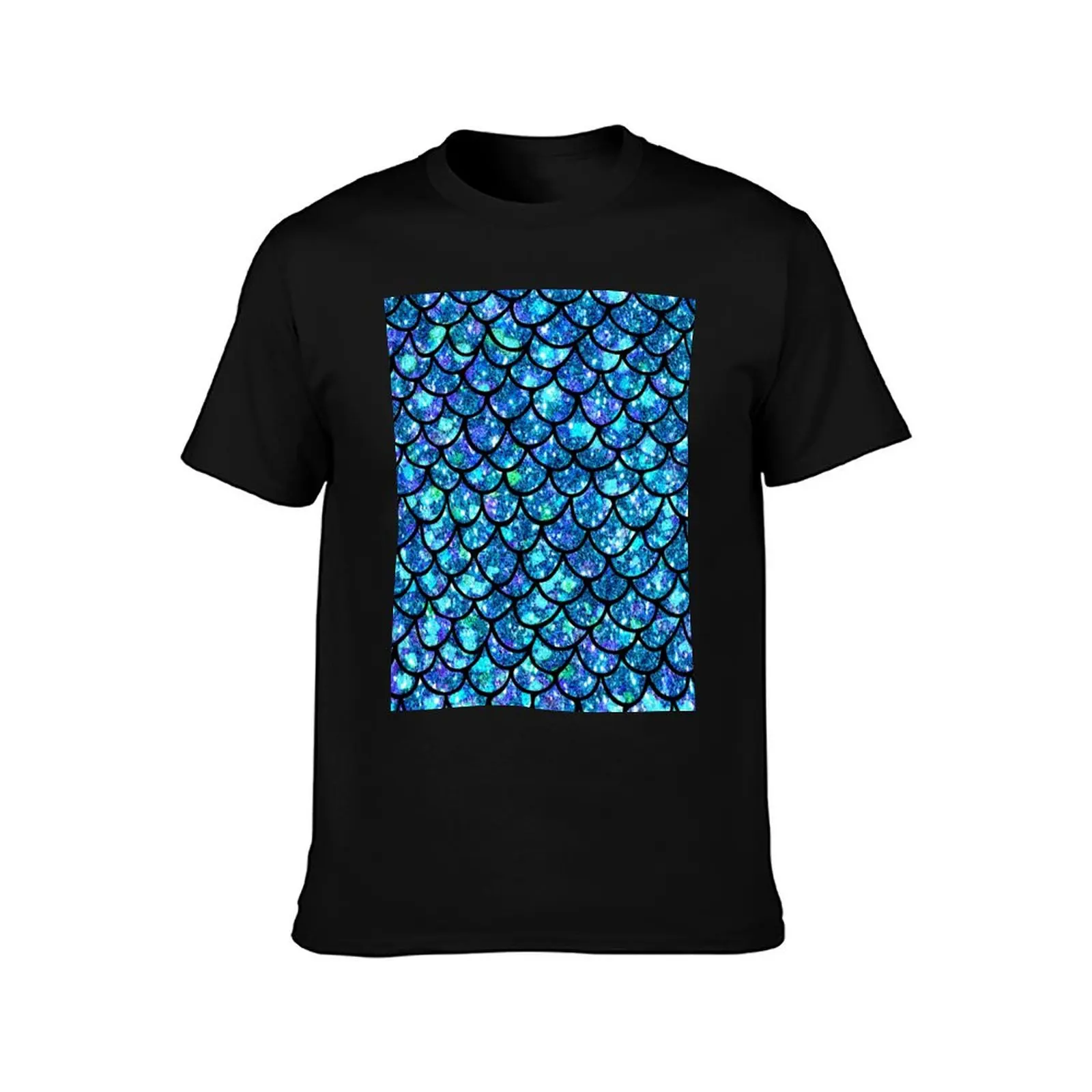 Magical Sparkly Mermaid Scales T-Shirt High Elasticity Sports T-Shirt