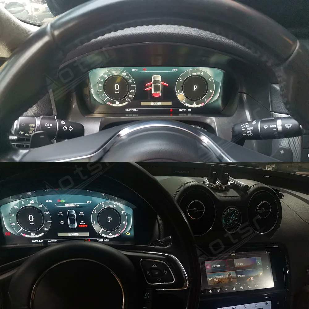 

12.3 inch For Jaguar XJL LCD instrumentation panel Digital Cluster Virtual Cockpit Car Multimedia Player Speed Meter Dashboard