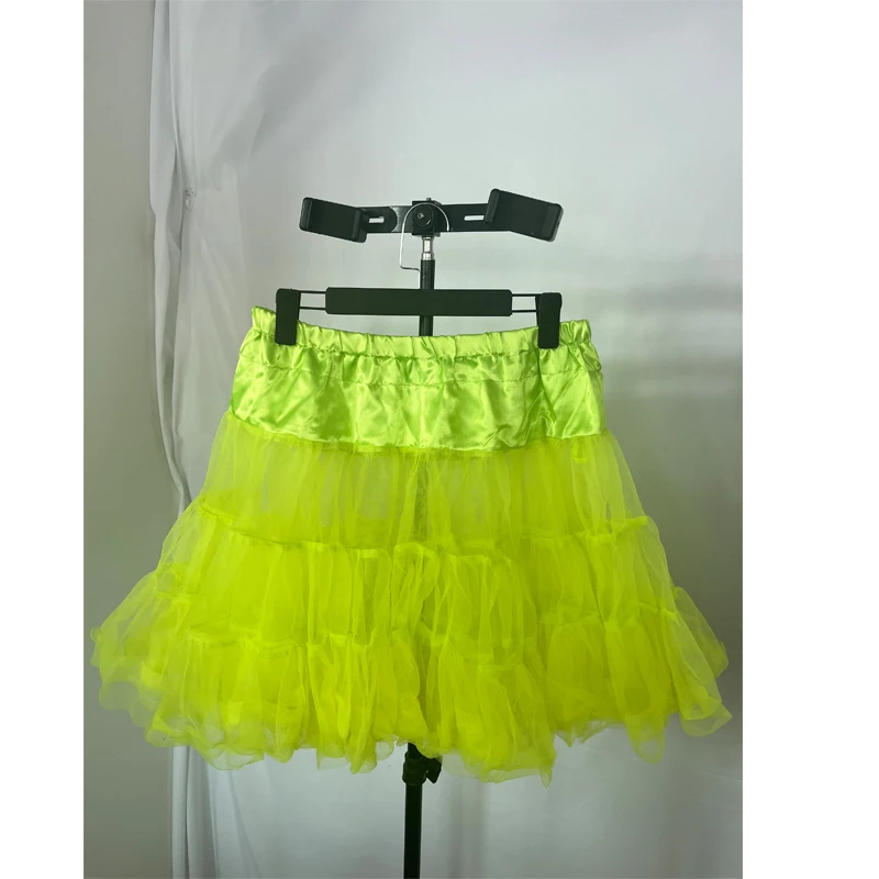 Soft Fabric 50s Retro Underskirt Swing Vintage Petticoat Fancy Net Skirt Rockabilly Tutu 50cm Length