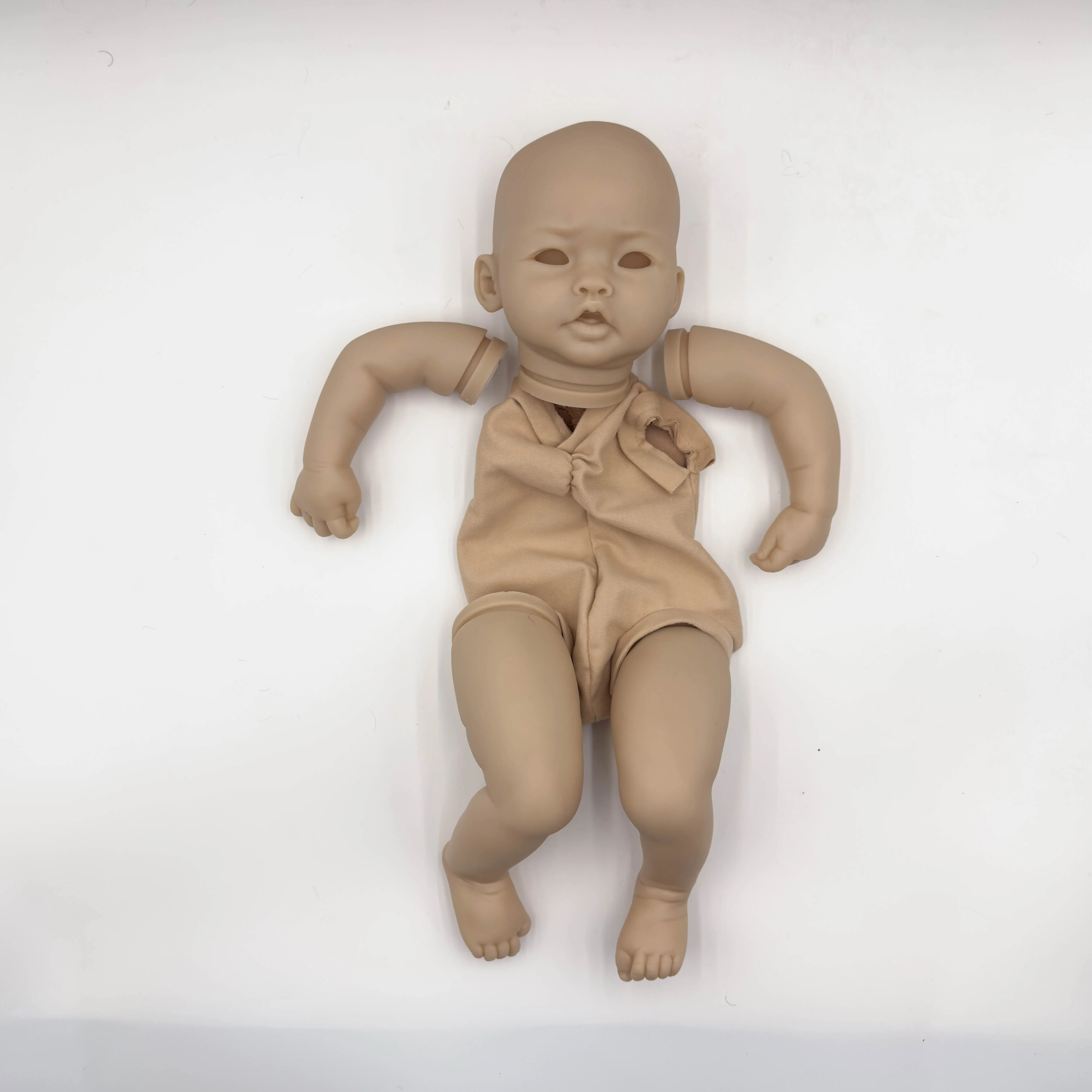 NPK 20 Zoll asiatisches Baby-Reborn-Puppenbausatz PingPing unvollendete unbemalte DIY-Puppenteile für Sammler und Handwerker