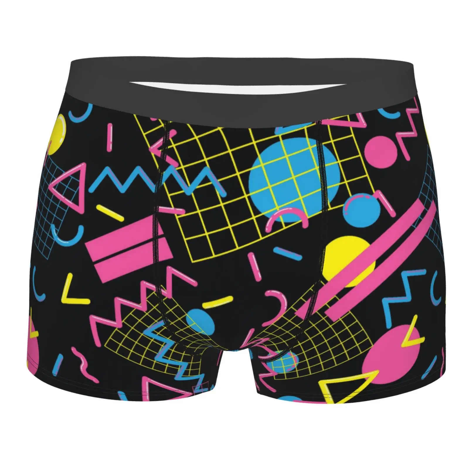 

Мужское нижнее белье с принтом в стиле ретро 80-х 90-х годов, боксеры, дышащие мужские боксеры, мужские трусы, мужские трусы-боксеры, плавки